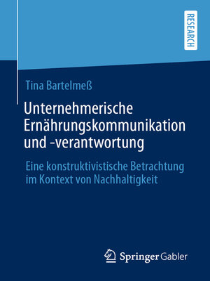 cover image of Unternehmerische Ernährungskommunikation und -verantwortung